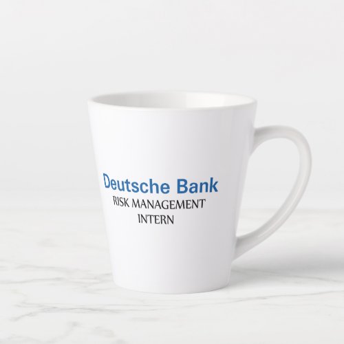 Deutsche Bank Risk Management Intern Latte Mug