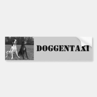 Deutsche Dogge, Great Dane, Harlekin, Taxi, Sticke Bumper Sticker