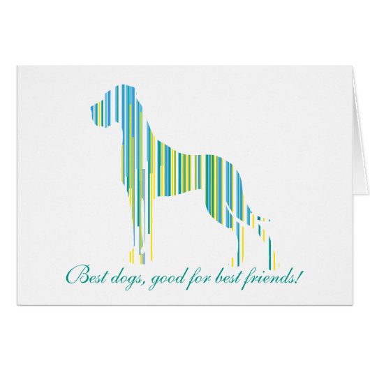 Deutsche Dogge Minimalistisch (Front Horizontal)