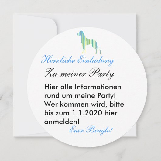 Deutsche Dogge Minimalistisch (Back)