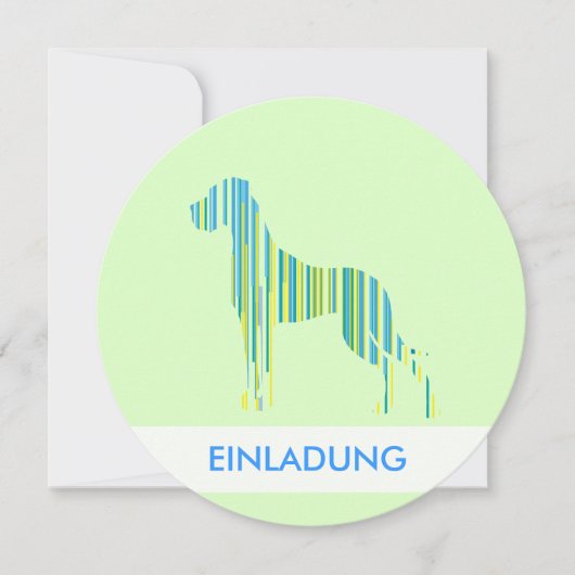 Deutsche Dogge Minimalistisch (Front)