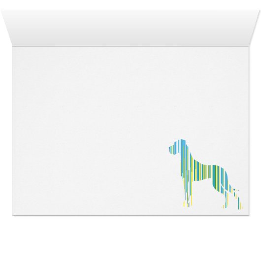 Deutsche Dogge Minimalistisch Cards (Inside Horizontal (Bottom))