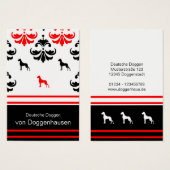 Deutsche Dogge rot schwarz (Front & Back)