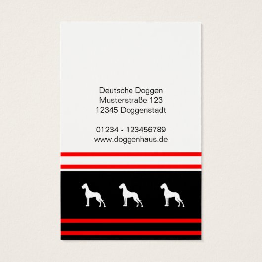 Deutsche Dogge rot schwarz (Back)