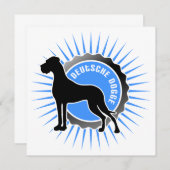 Deutsche Dogge stern blau (Front/Back)