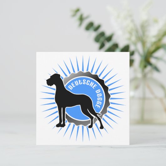 Deutsche Dogge stern blau (Standing Front)