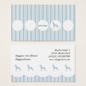 Deutsche Dogge Visitenkarte (Front & Back)