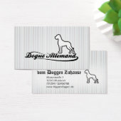 Deutsche Dogge Visitenkarte (Desk)
