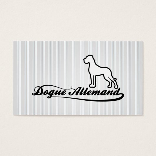 Deutsche Dogge Visitenkarte (Front)