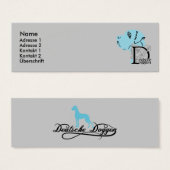 Deutsche Dogge Visitenkarte (Front & Back)