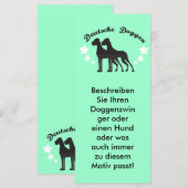 Deutsche Doggen (Front/Back)