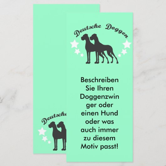 Deutsche Doggen (Front/Back)