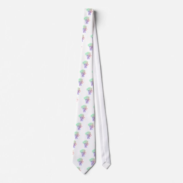 Deutsche Doggen Blatt Kopf Neck Tie (Front)