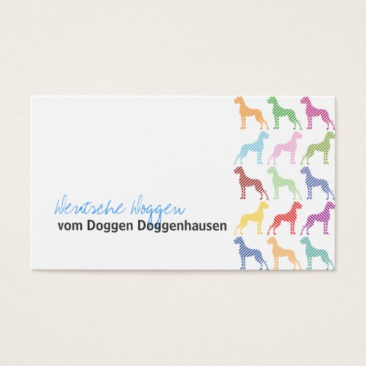 Deutsche Doggen Business Cards (Front)