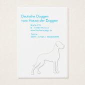 Deutsche Doggen Business Cards (Back)