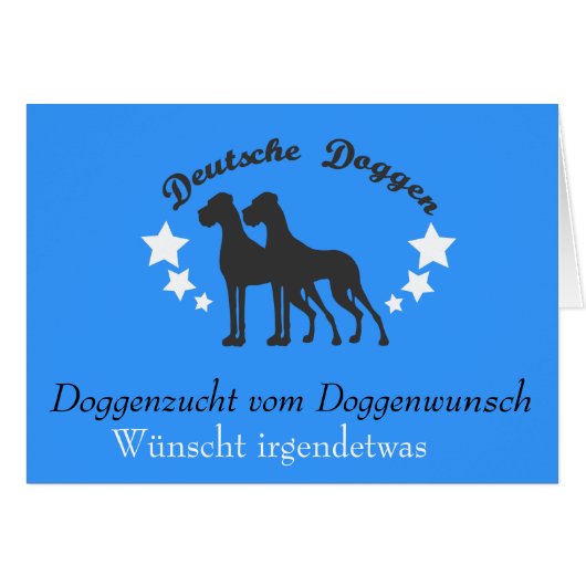 Deutsche Doggen Cards (Front Horizontal)