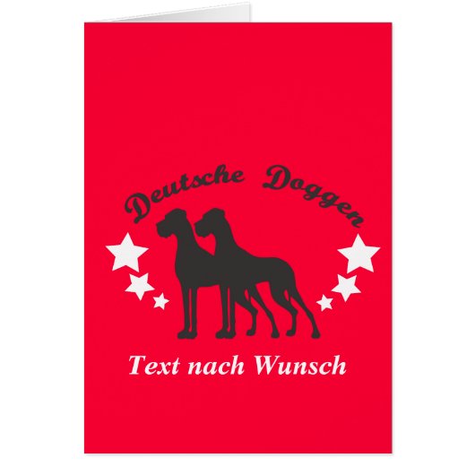 Deutsche Doggen Cards (Front)