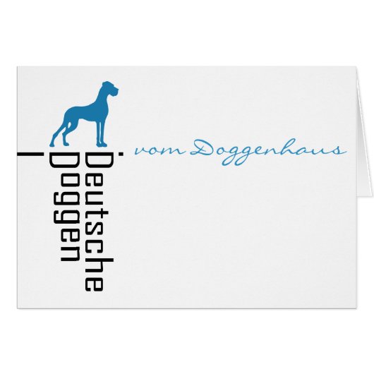 Deutsche Doggen Cards (Front Horizontal)