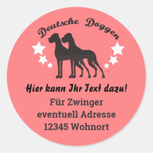 Deutsche Doggen Sticker German