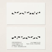 Deutsche Doggen Visitenkarten (Front & Back)