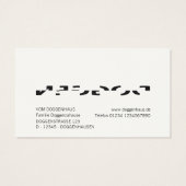 Deutsche Doggen Visitenkarten (Back)