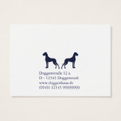 Deutsche Doggen Visitenkarten (Back)