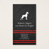 Deutsche Doggen Visitenkarten (Back)