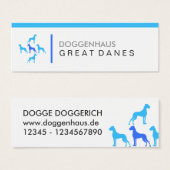 Deutsche Doggen Visitenkarten (Front & Back)