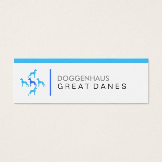 Deutsche Doggen Visitenkarten (Front)