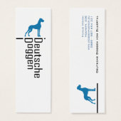 Deutsche Doggen Visitenkarten (Front & Back)