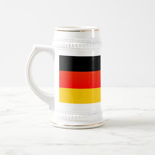 Deutsche Flagge or German Flag Beer Stein (Left)