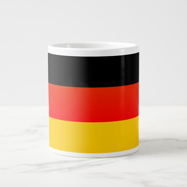 Deutsche Flagge or German Flag Giant Coffee Mug (Front)