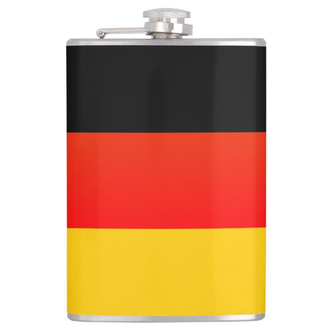 Deutsche Flagge or German Flag Thermal Tumbler Flask (Front)
