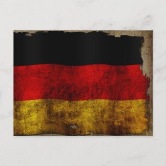 Deutsche Flagge - Weinlese Postcard