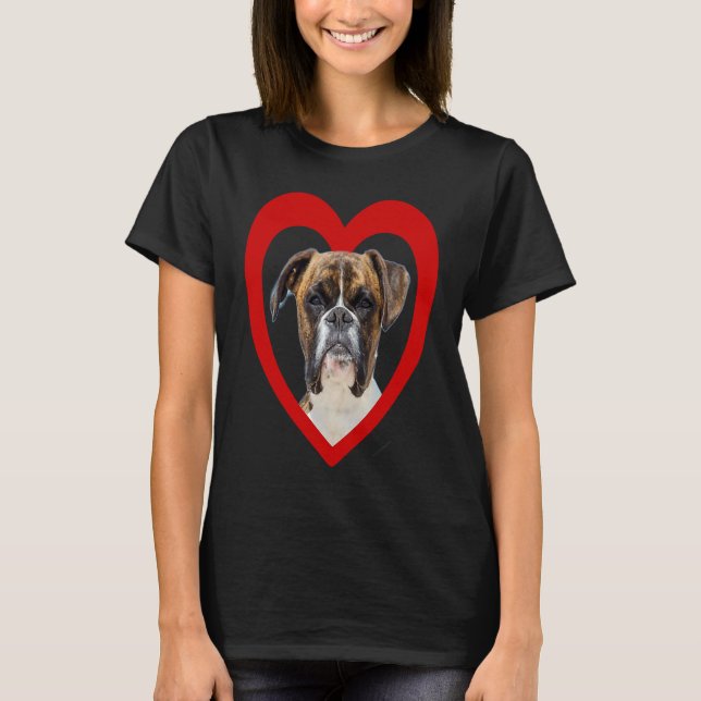 Deutscher Boxer  Dog Heart   Boxer  German Boxer T-Shirt (Front)