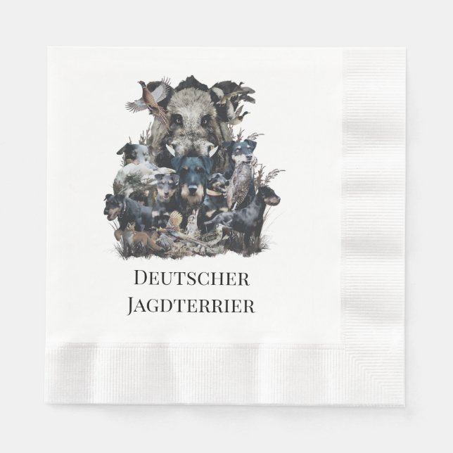  Deutscher Jagdterrier  Napkins (Front)