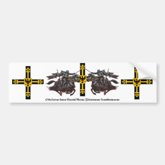 Deutscher Orden zwei Ritter Bumper Sticker