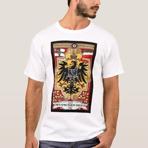 Deutsches Reich  Vintage German WW1 Poster T_Shirt