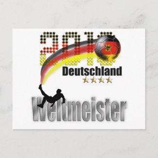 Deutschland 2014 weltmeister postcard