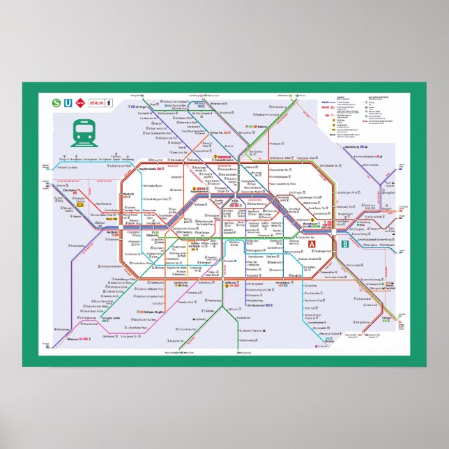 " Deutschland: 2023/heute Berlin - Liniennetz ... Poster (Front)