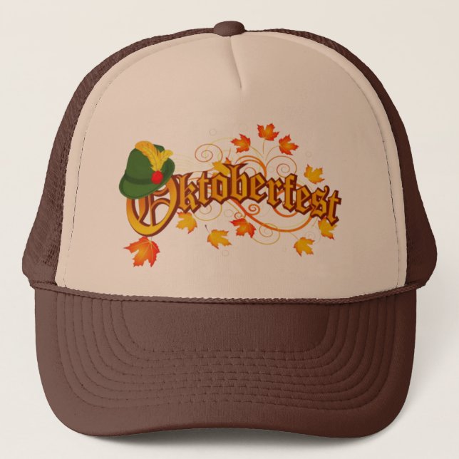 Deutschland and Oktoberfest  trucker hat (Front)