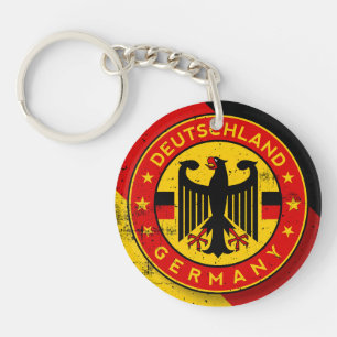 Deutschland, Badge of Germany Keychain