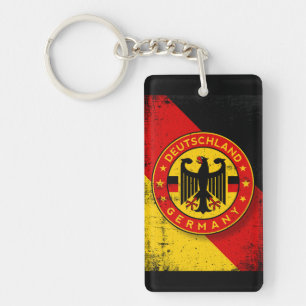 Deutschland, Badge of Germany Keychain