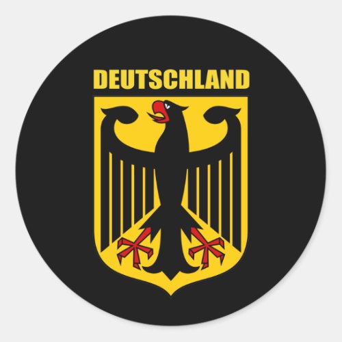 Deutschland Coat of Arms Classic Round Sticker