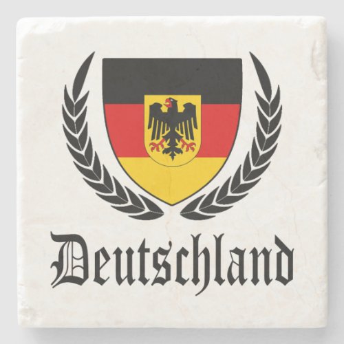 Deutschland Crest Stone Coaster