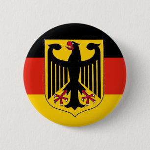 Deutschland Eagle Flag Button