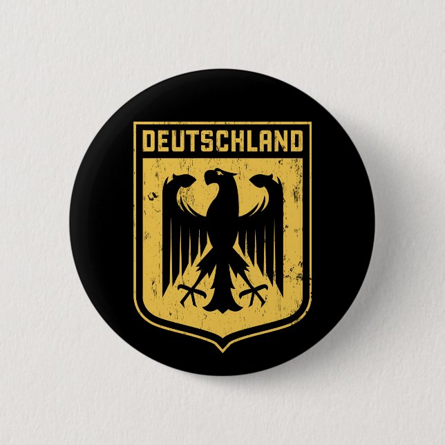 Deutschland Eagle -  German Coat of Arms Button (Front)