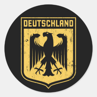 Deutschland Eagle - German Coat of Arms Classic Round Sticker