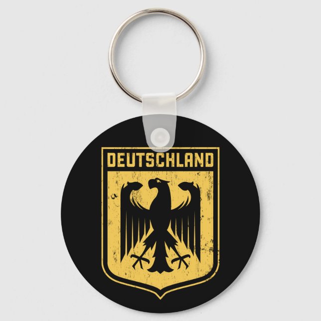 Deutschland Eagle -  German Coat of Arms Keychain (Front)