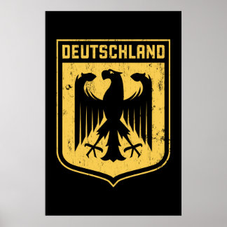 Deutschland Eagle - German Coat of Arms Poster